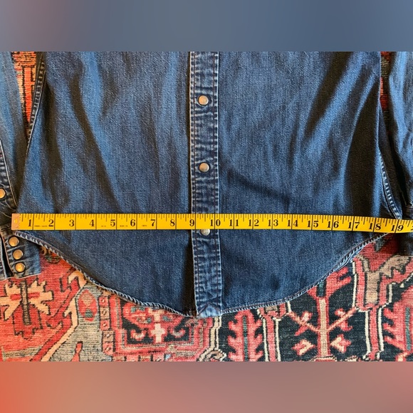 Vintage Polo Ralph Lauren Button Up Jean Shirt S/M - Picture 7 of 9